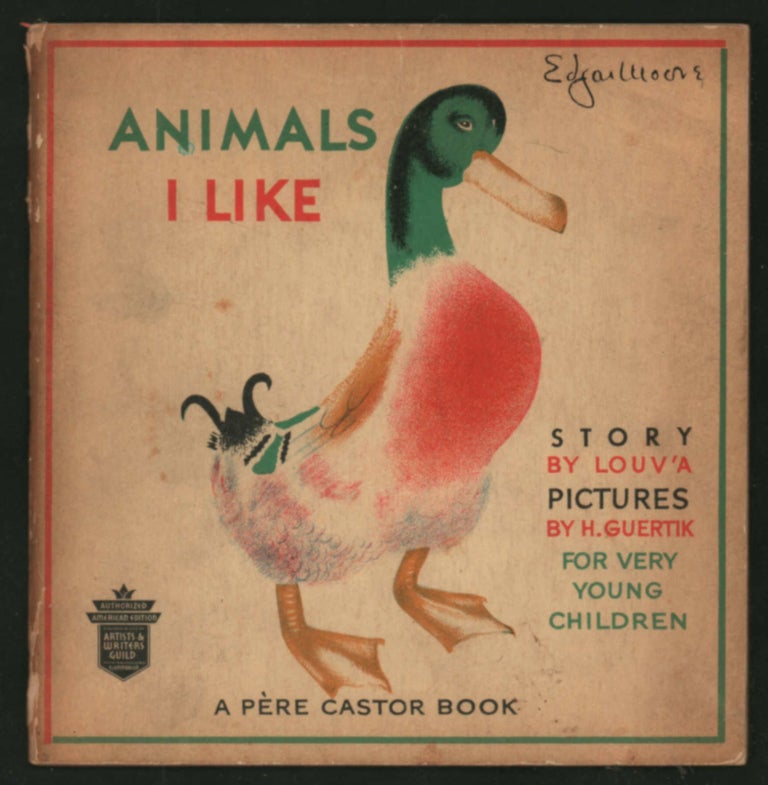 Item #16383 Animals I Like. Louv'a, Pere Castor.