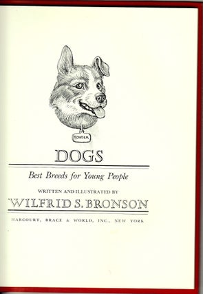 Dogs, Best Breeds for Young People. Advance Copy.