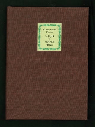 Item #20748 A Book of Simple Toys a facsimile with an introduction by Seymour Adelman. Claud...