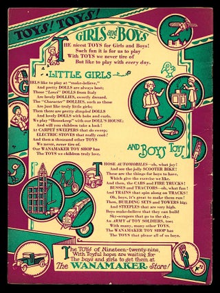 Wanamaker's Jolly Book for Boys and Girls. No. 19