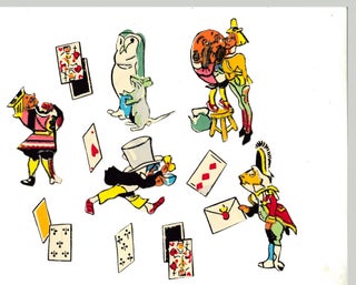 Tony Sarg Wallpaper Alice in Wonderland Figures.
