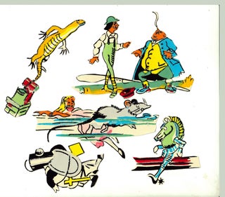 Tony Sarg Wallpaper Alice in Wonderland Figures.