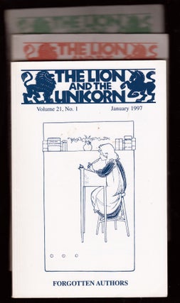 Item #22444 The Lion and the Unicorn: A critical journal of children's literature, 1997, Vol 21,...