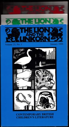 Item #22445 The Lion and the Unicorn: A critical journal of children's literature, 1999, Vol 23,....