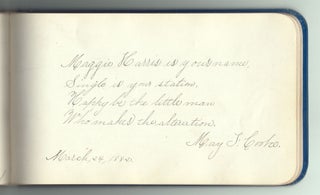 Maggie Harris, Her Autograph Book