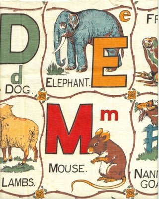 Animal Alphabet Hanger.Dean's Rag Book