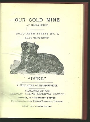 Item #22745 Our Gold Mine at Hollyhurst No 1 "Duke" anon, attributed to Mary Matthews Bray 1837 -...