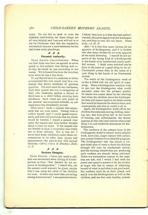 Child-Garden September 1899