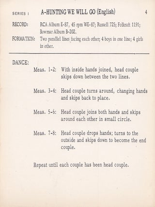 Rhythmic Activities, Series 1.