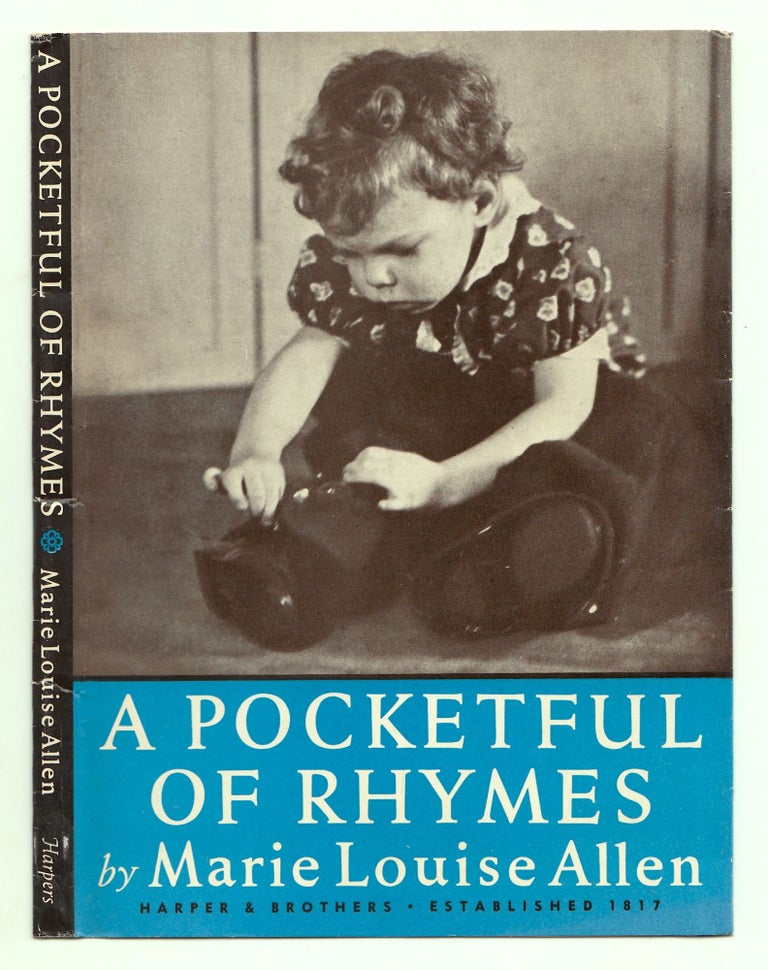 Item #50003 A Pocketful of Rhymes. DUSTJACKET ONLY, dw only, Dust Jacket only, NO BOOK. Marie Louise Allen.