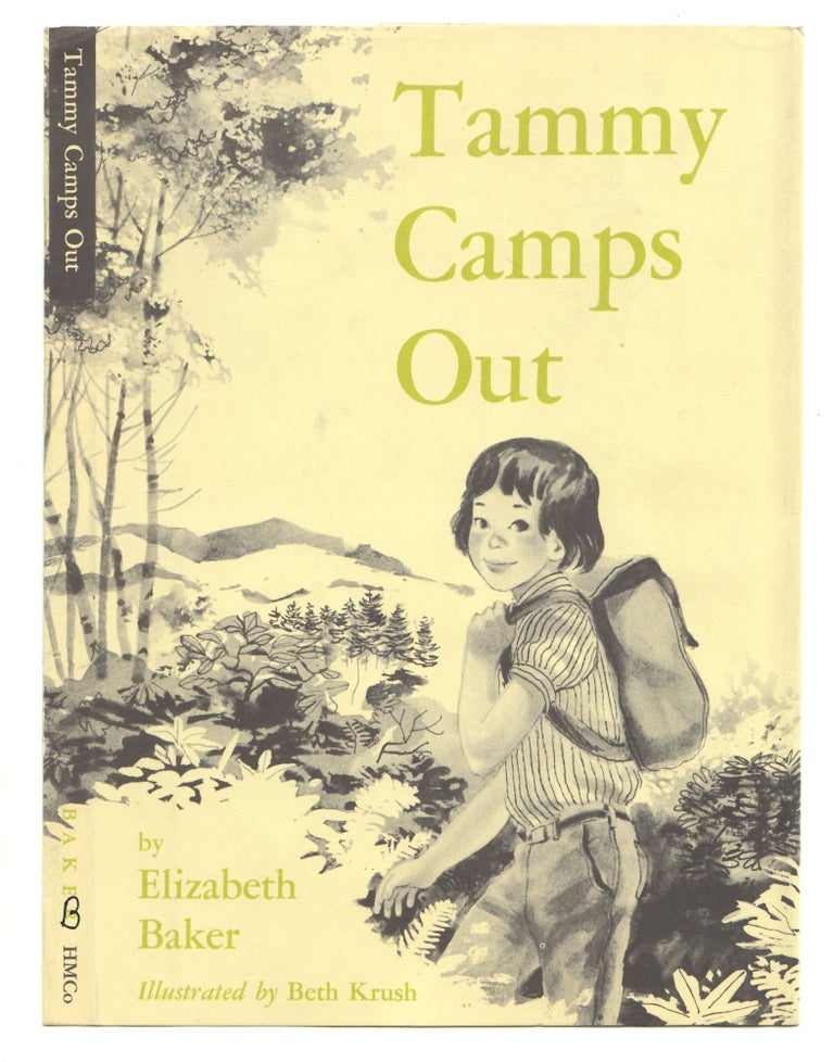 Item #50006 Tammy Camps Out. DUSTJACKET ONLY. Elizabeth Baker.