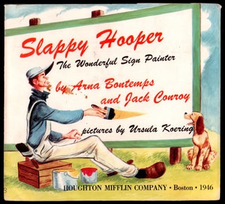 Item #50022 Slappy Hooper The Wonderful Sign Painter DUSTJACKET ONLY. Arna Bontemps, Jack Conroy