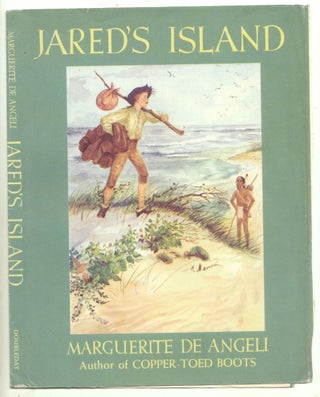 Item #50050 Jared's Island. partial DUSTJACKET ONLY, Marguerite de Angeli