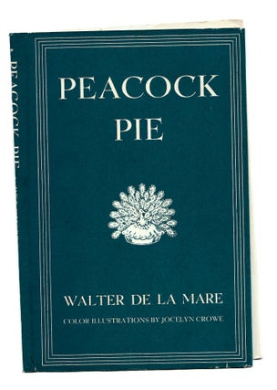 Item #50051 Peacock Pie. DUSTJACKET ONLY. Walter de la Mare