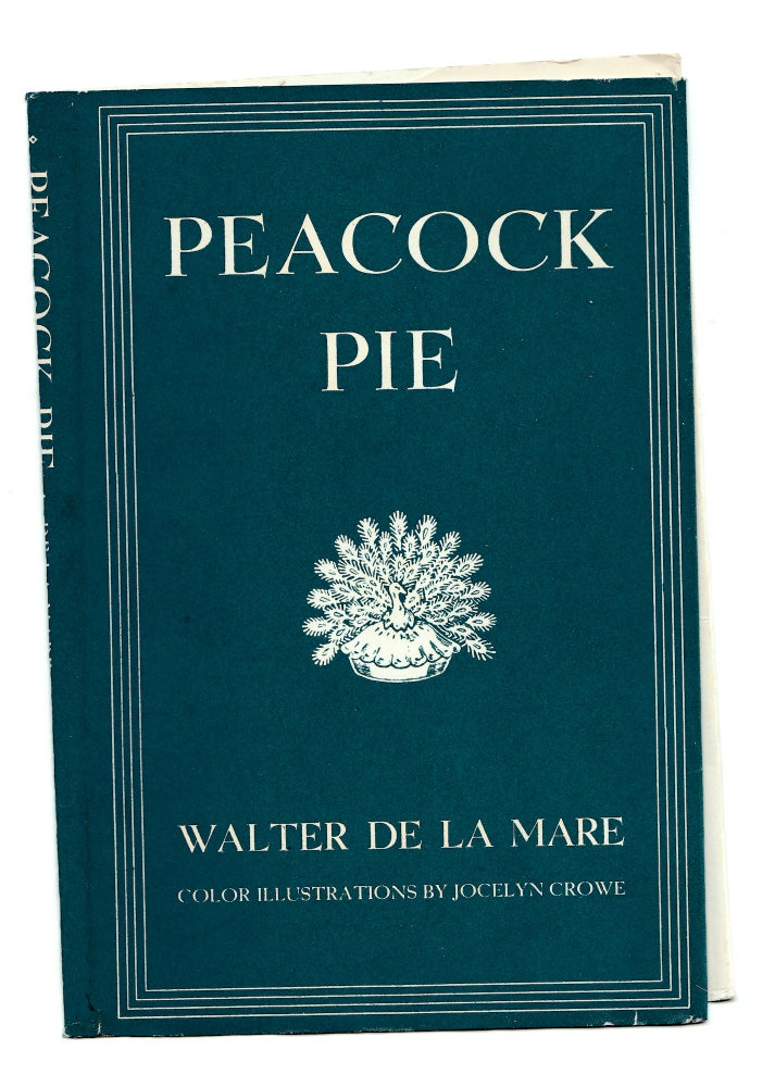 Item #50051 Peacock Pie. DUSTJACKET ONLY. Walter de la Mare.