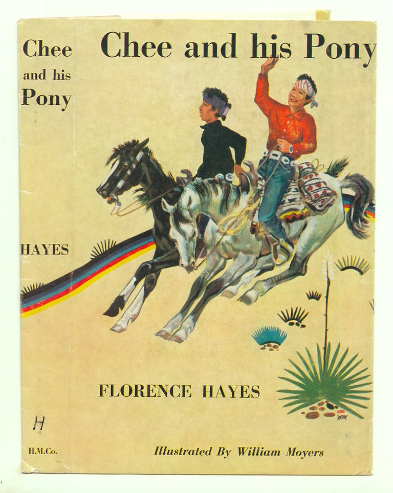 Item #50069 Chee and his Pony DUSTJACKET ONLY, dw only, Dust Jacket only, NO BOOK. Florence Hayes.