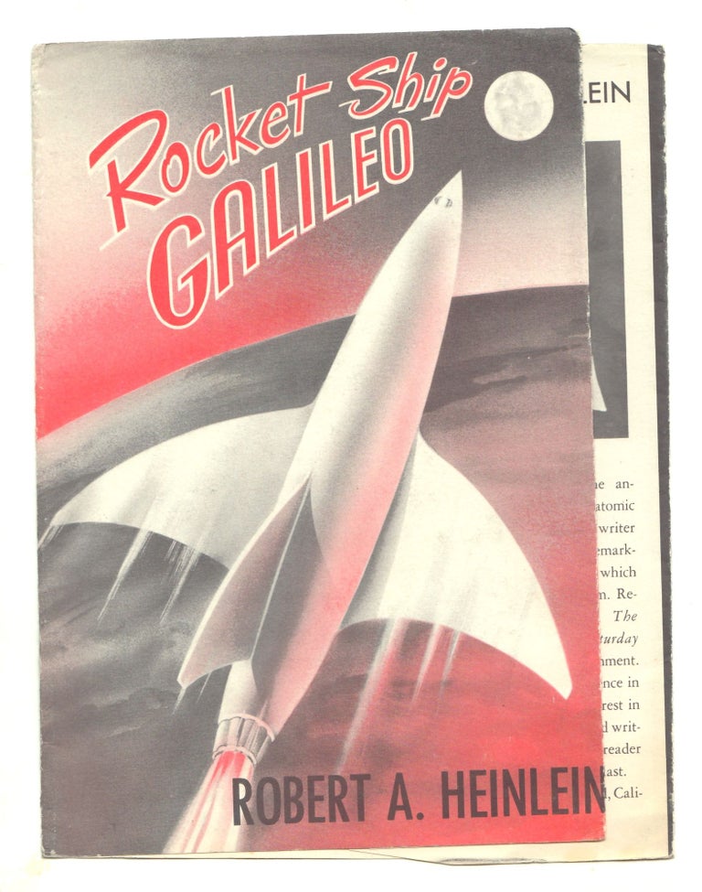 Item #50072 Rocket Ship Galileo DUSTJACKET ONLY, dw only, Dust Jacket only, NO BOOK. Robert A. Heinlein.