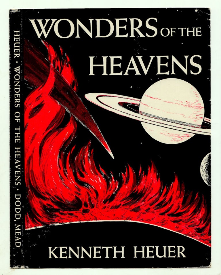 Item #50073 Wonders of the Heavens. DUSTJACKET ONLY, dw only, Dust Jacket only, NO BOOK. Kenneth Heuer.
