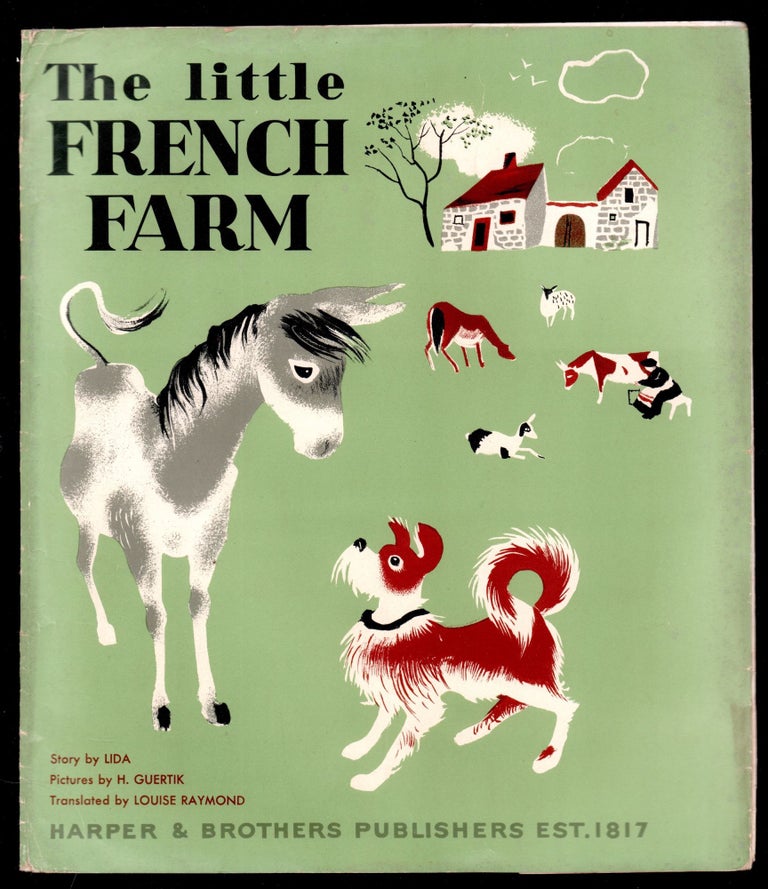Item #50085 The Little French Farm. DUSTJACKET ONLY, dw only, Dust Jacket only, NO BOOK. Lida, Faucher.