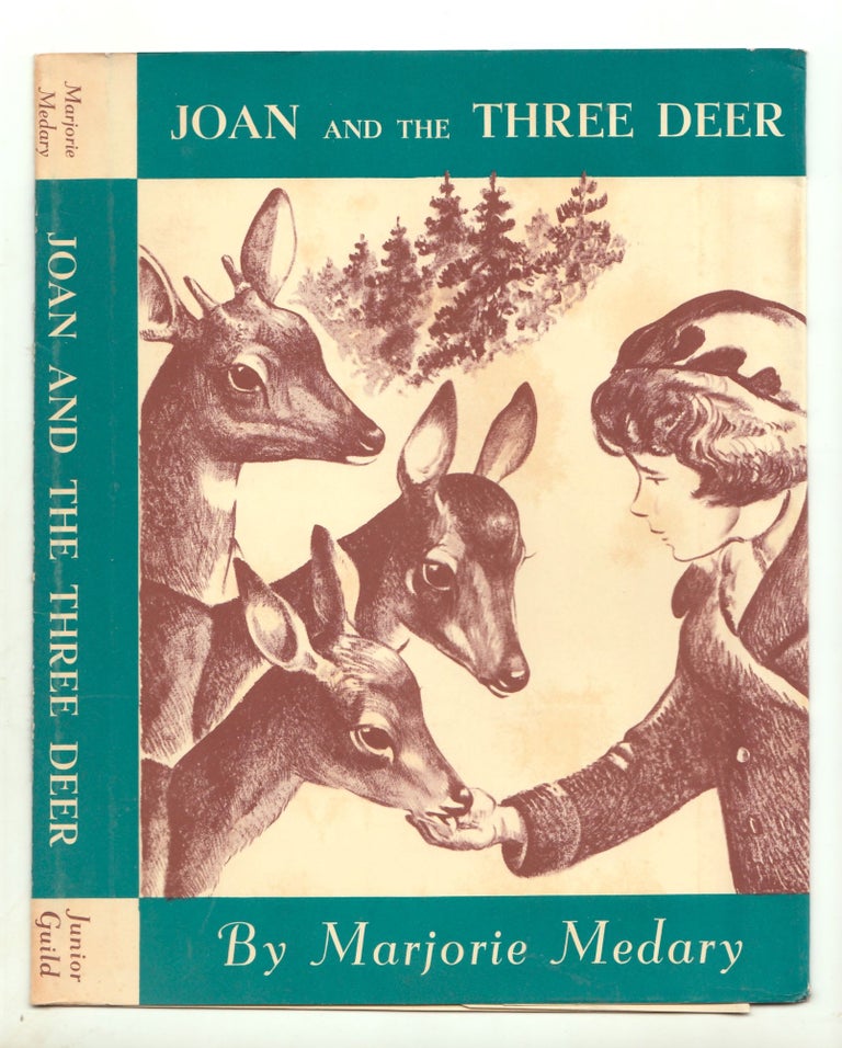 Item #50090 oan and the Three Deer. DUSTJACKET ONLY, dw only, Dust Jacket only, NO BOOK. Marjorie Medary.