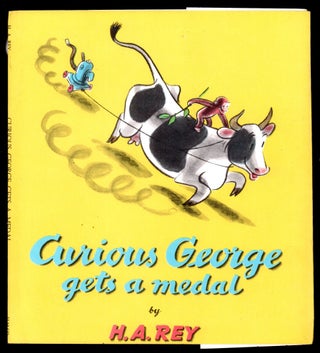 Curious George gets a medal. DUSTJACKET ONLY