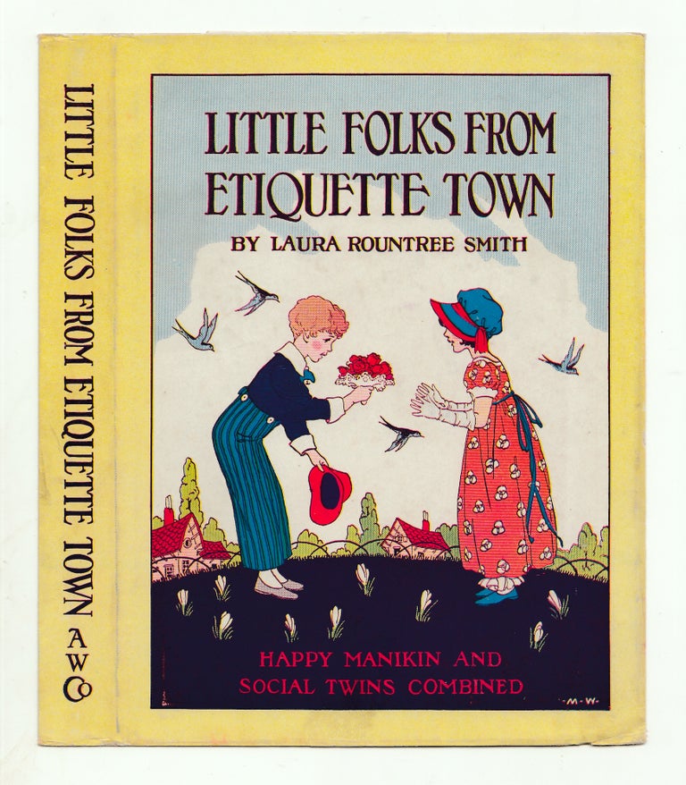 Item #50108 Little Folks from Etiquette Town. DUSTJACKET ONLY. Laura Rountree Smith, Caroline Silver June.