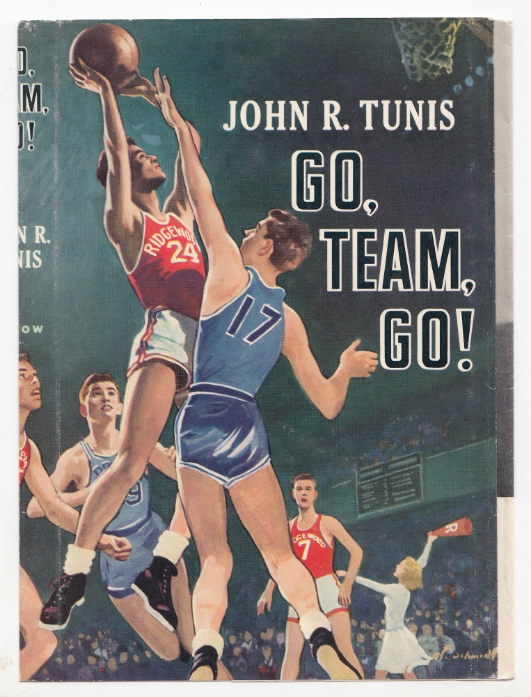 Item #50115 Go Team Go! DUSTJACKET ONLY. John R. Tunis.