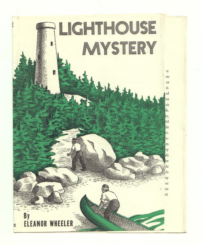 Item #50117 Lighthouse Mystery. Partial DUSTJACKET ONLY, dw only, Dust Jacket only, NO BOOK. Eleanor Wheeler.