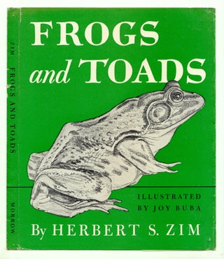 Item #50119 Frogs and Toads DUSTJACKET ONLY. Frogs and Toads Zimm
